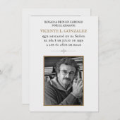 Aufnahmekarte Dankeskarte (Vorne/Hinten)