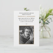 Aufnahmekarte Dankeskarte (Stehend Vorderseite)