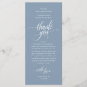 Aufnahmeplatz für Hochzeiten dank Karte (Vorderseite)