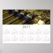 Aufnahmestudio Kalender 2017 Poster (Vorne)