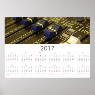 Aufnahmestudio Kalender 2017 Poster
