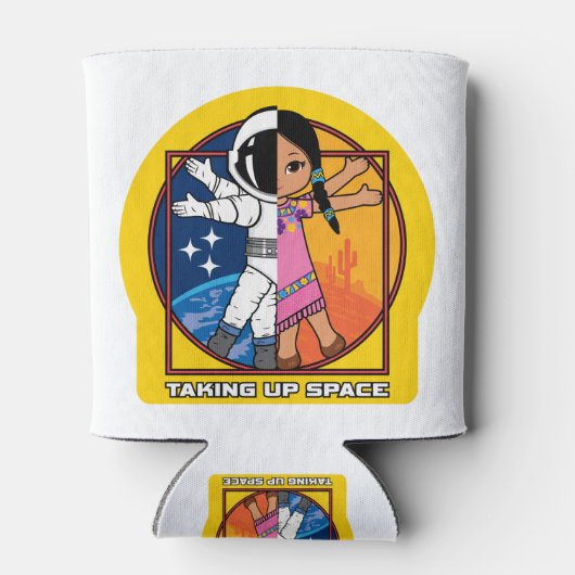 Aufnehmen des Space-Logos Dosenkühler (Rückseite)