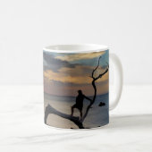 Aufpassen des Sonnenuntergangs Kaffeetasse (VorderseiteRechts)