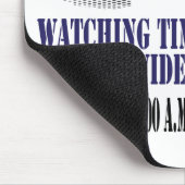 aufpassende Zeit bei der Arbeit Mousepad (Ecke)