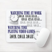 aufpassende Zeit bei der Arbeit Mousepad (Mit Mouse)
