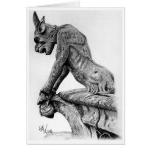 Aufpassender Wasserspeier