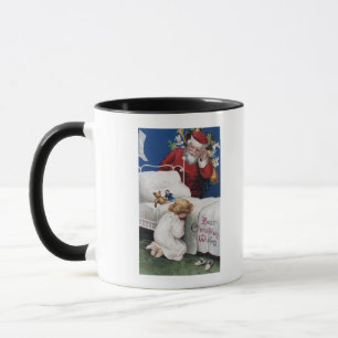 Aufpassendes Mädchen-Beten Sankt Tasse