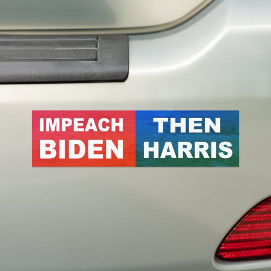 Aufprall Biden Dann Harris Autoaufkleber (Auf Auto)