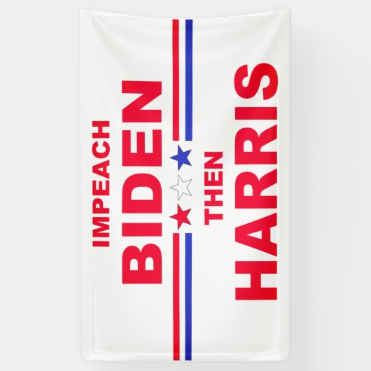 Aufprall Biden Dann Harris Banner (Vertikal)