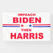 Aufprall Biden Dann Harris Banner (Horizontal)