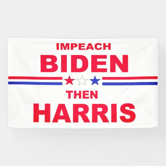 Aufprall Biden Dann Harris  Banner (Horizontal)