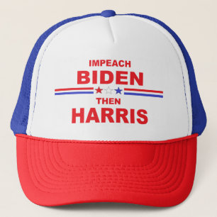 Aufprall Biden Dann Harris Truckerkappe