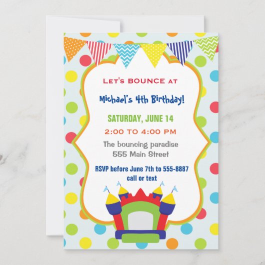 Aufprallen des einladung (Vorderseite)