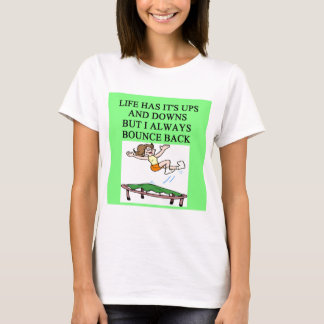 aufprallender Trampolinewitz des Lebens T-Shirt