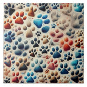 Aufprallfarbene Kuhpfoten Fliese (Vorderseite)