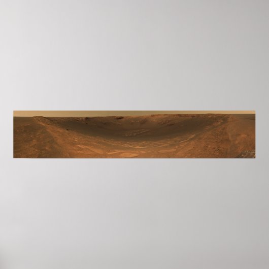 Aufprallkrater Ausdauer auf der Oberfläche von Mar Poster (Vorne)