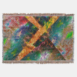 Aufprallung der farbigen Schichten mit rustikalem  Decke