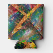 Aufprallung der farbigen Schichten mit rustikalem Dosenkühler (Vorderseite)