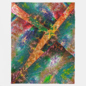 Aufprallung der farbigen Schichten mit rustikalem Fleecedecke (Vorderseite)