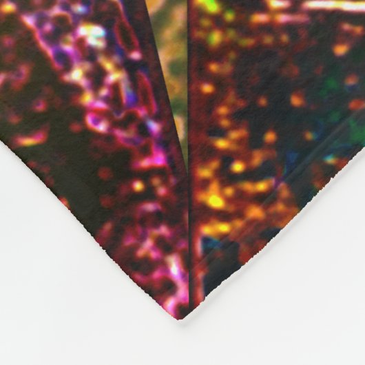 Aufprallung der farbigen Schichten mit rustikalem  Fleecedecke (Ecke)