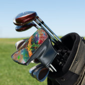 Aufprallung der farbigen Schichten mit rustikalem Golf Headcover (In Situ)
