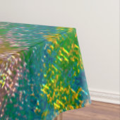 Aufprallung der farbigen Schichten mit rustikalem Tischdecke (Beispiel)