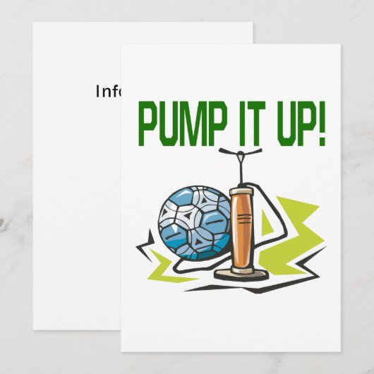 Aufpumpen Einladung (Vorne/Hinten)