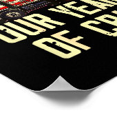 Aufräumen von vier Jahren harten Trumps Mülleimer Poster (Ecke)