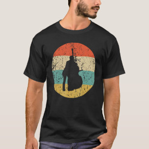 Aufrecht Bass-Shirt - Vintage Retro-Musik T-Shirt