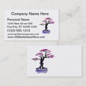 Aufrechte Ballast-Bonsais lila Visitenkarte (Vorne/Hinten)