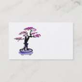 Aufrechte Ballast-Bonsais lila Visitenkarte (Rückseite)