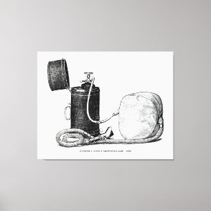 Aufrechte die Anästhesie-Rechtssache 1896 des Leinwanddruck