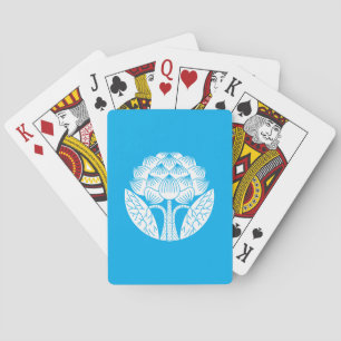 Aufrechte Lotusblume Spielkarten
