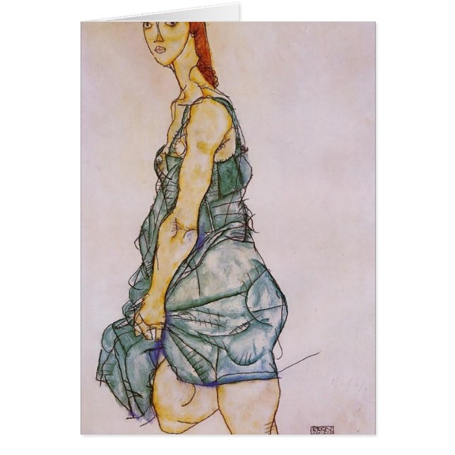 Aufrechte stehende Frau Egon Schiele- (Vorne)