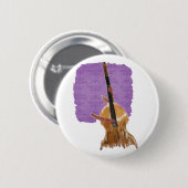 Aufrechter akustischer Baß mit Handmusiker Button (Vorne & Hinten)