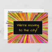 Aufregen "wir ziehen auf die Stadt!" um Postkarte (Vorne/Hinten)