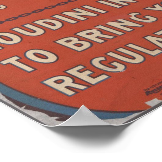 Aufregend Houdini Poster (Ecke)