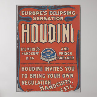 Aufregend Houdini Poster