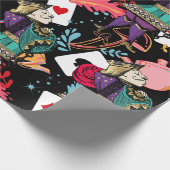 Aufregende Alice im Wunderland Party Pläne! Geschenkpapier (Ecke)