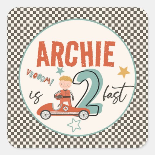 Aufregende Aufkleber für Rennwagen (Vorderseite)