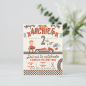 Aufregende Einladungen für Rennwagen (Stehend Vorderseite)