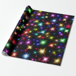 Aufregende Feuerwerkskörper mit Farbe Geschenkpapier