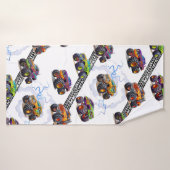 Aufregende Kids Monster Truckmuster Badehandtuch (Badehandtuch)