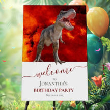 Aufregende Pläne für das Dino-Party