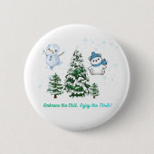 Aufregender Winter Button (Vorderseite)