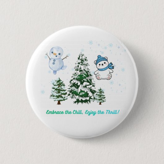 Aufregender Winter Button (Vorderseite)
