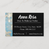 * Aufregendes abstraktes Watercolor-blaues Visitenkarte (Rückseite)