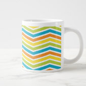 Aufregendes Design der Zigzag Stripes-Tasse Jumbo-Tasse (Rechts)