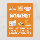 Aufregendes Frühstück Postkarte (Vorderseite)
