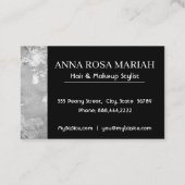 * Aufregendes graues abstraktes Visitenkarte (Rückseite)